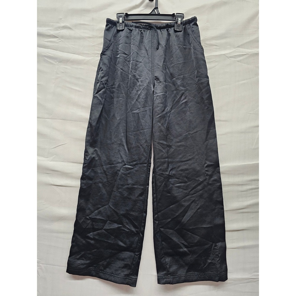 Art Class Girls Wide Leg Pants Black Polyester Relaxed Size XL